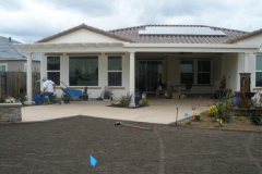 Patio cover desert sand color