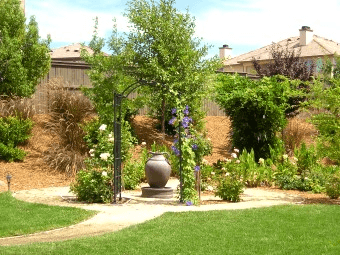 Urn fountain re-located